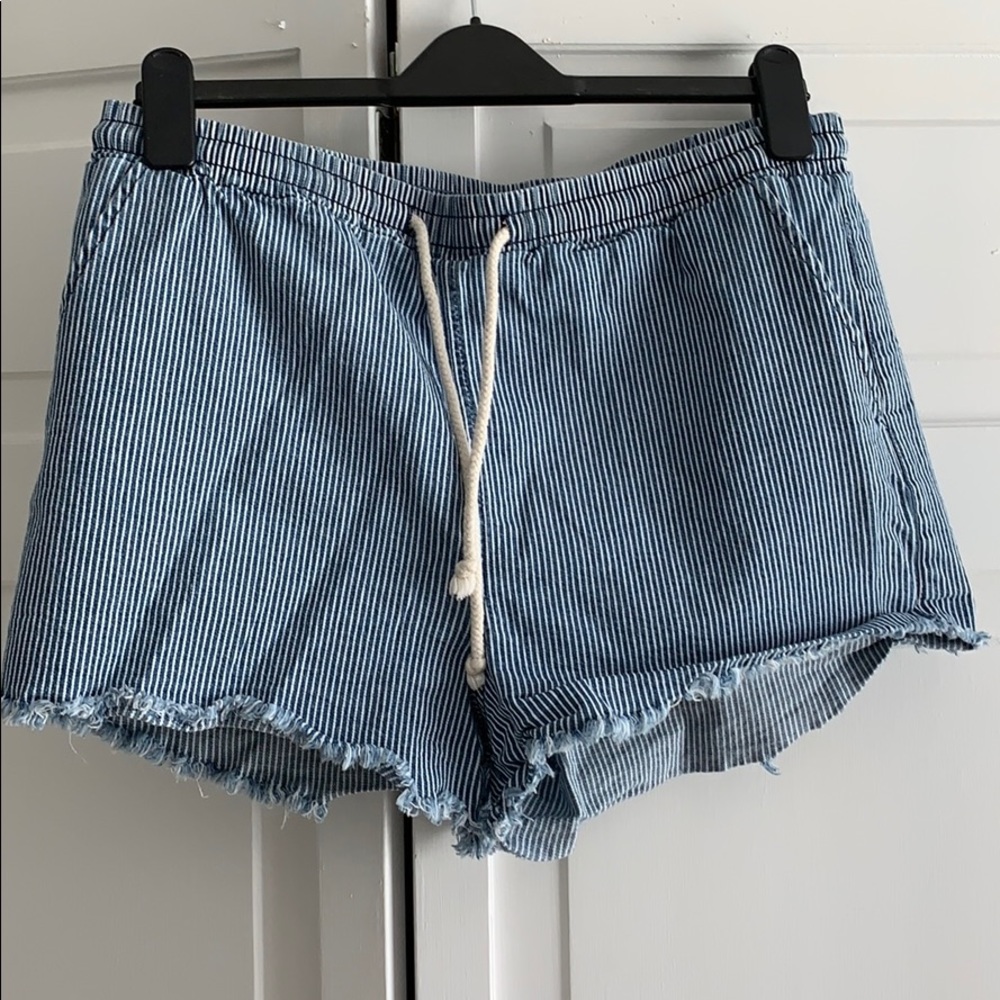 Wild fable striped denim shorts